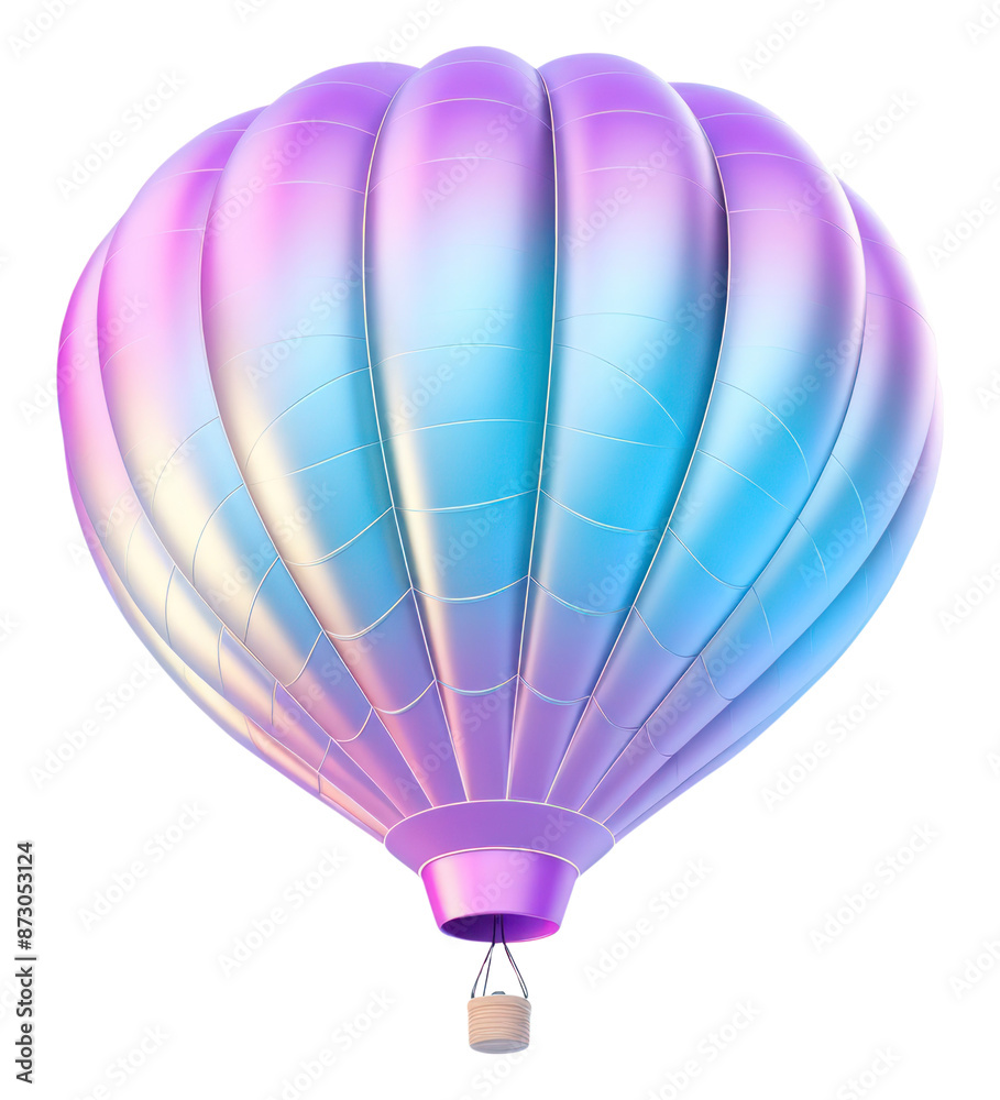 Naklejka premium PNG Cute hot air balloon aircraft white background transportation.