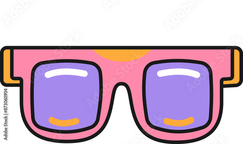 Cute Sunglasses Travel Sticker