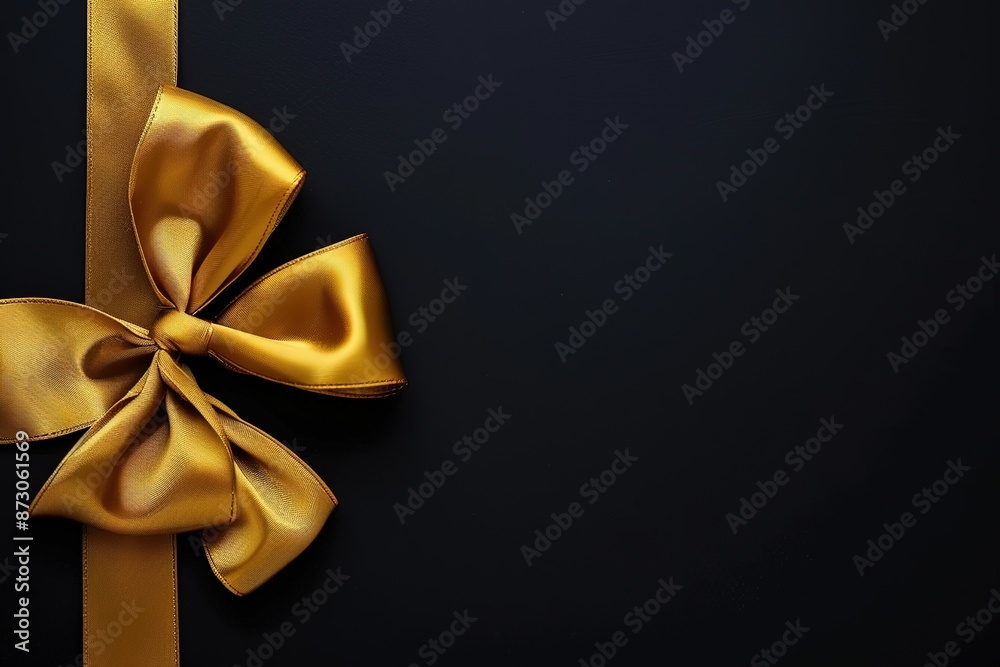 Black gift box on black background with empty space for text. Black Friday, Boxing Day, Christmas or celebatation spacial promotion background. Black gift box on black background with empty space for text. Black Friday, Boxing Day, Christmas or celebatation spacial promotion background.