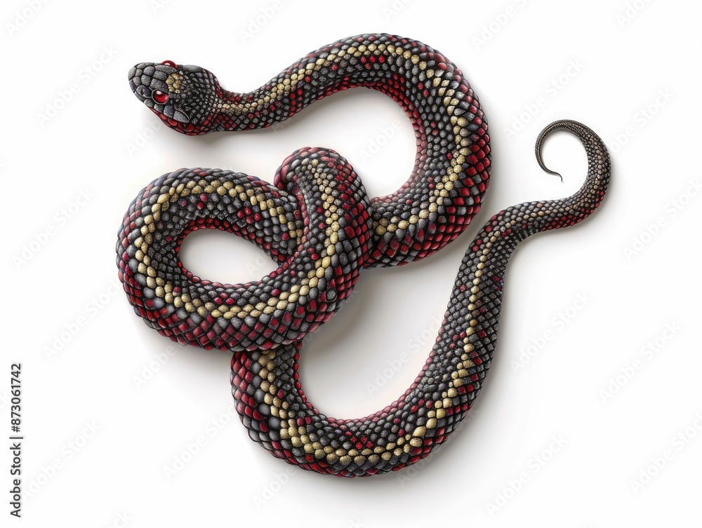 Tangled snake illustration with intricate detailing, perfect for artistic projects, nature themes, and dynamic, eye-catching designs. Tangled snake illustration with intricate detailing, perfect for artistic projects, nature themes, and dynamic, eye-catching designs.