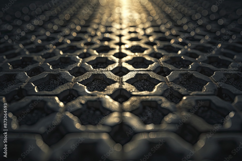 Fototapeta premium Close-up shadow effect a detailed close-up of shadows creating intricate patterns, ideal for adding depth and dimension to designs.