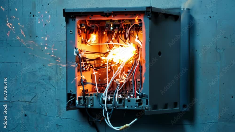 Electrical Panel Overload with Sparks
