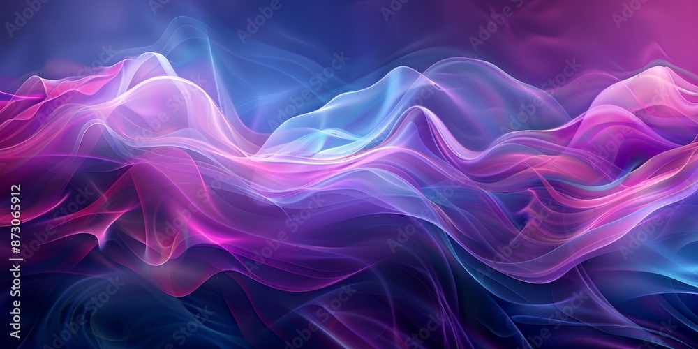 Abstract background with colorful light rays and glowing digital elements Abstract background with colorful light rays and glowing digital elements