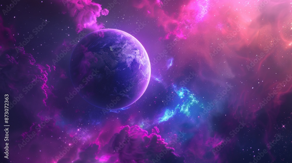 Purple Cosmic Expanse