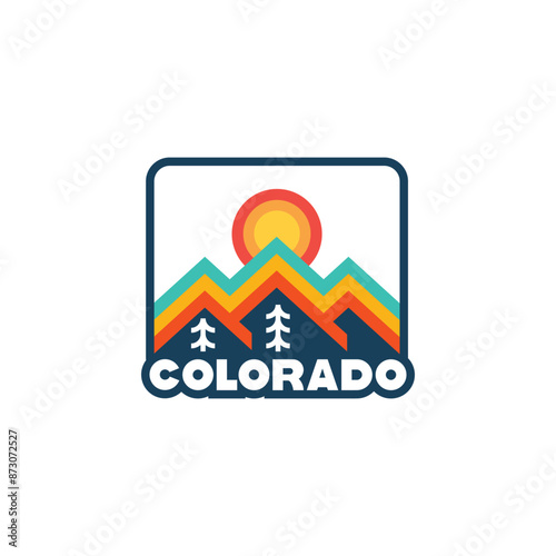 Camping badge design. Outdoor adventure logo with quote - Home is where we park it, for t shirt. Included retro camper van trailer and wanderlust patches. Unusual hipster style.