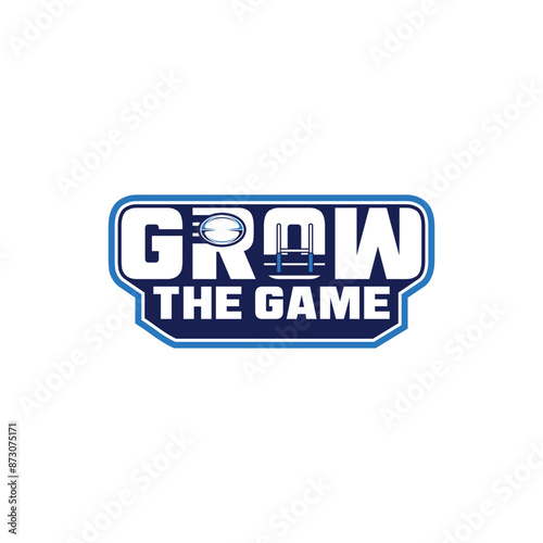Rugby Logo, American Logo Sport. Rugby logo vector colorful, Football badge logo template