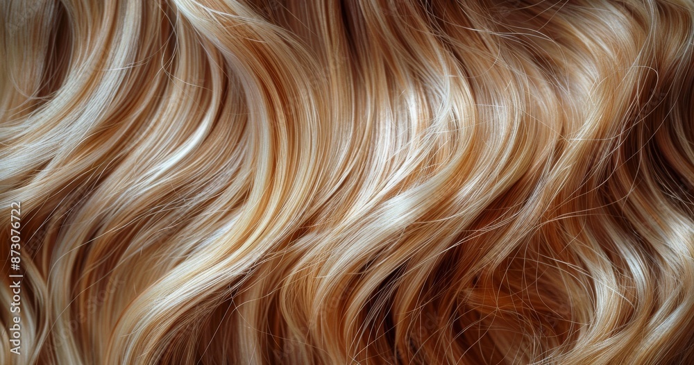 Generative Female blonde curly hair texture Generative Female blonde curly hair texture