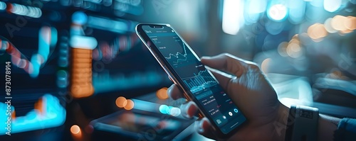 Finance Mobile App UI Displ...