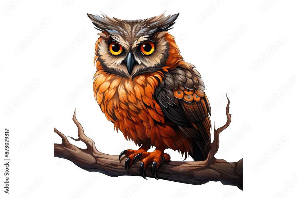Naklejka premium Owl (PNG 8640x5760)