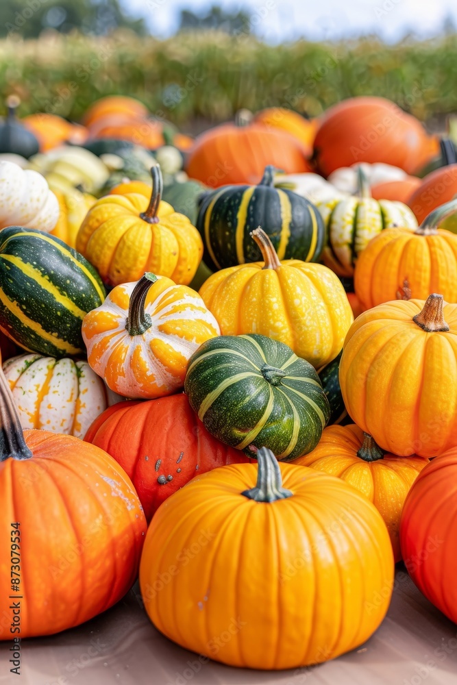 colorful pumpkins harvest autumn fall season close up photography. colorful pumpkins harvest autumn fall season close up photography.