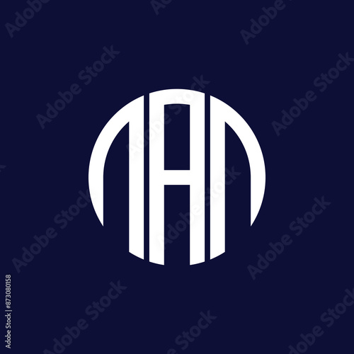 nan circle logo design