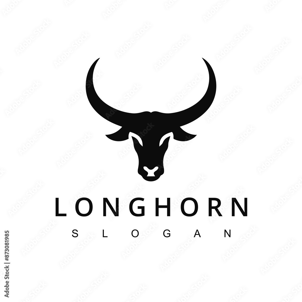 Longhorn Logo. Premium Vector Design for Longhorn Cattle Emblem. Vintage Ranch and Beef Farm Icon Longhorn Logo. Premium Vector Design for Longhorn Cattle Emblem. Vintage Ranch and Beef Farm Icon