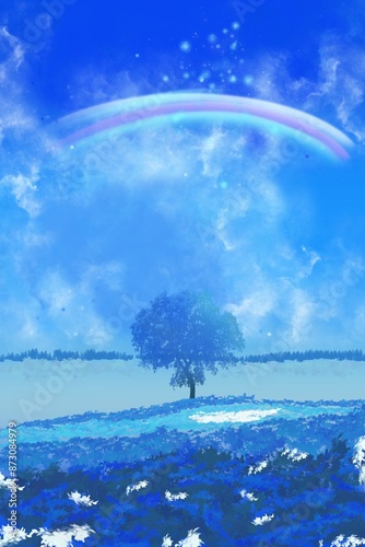 blue sky and sea