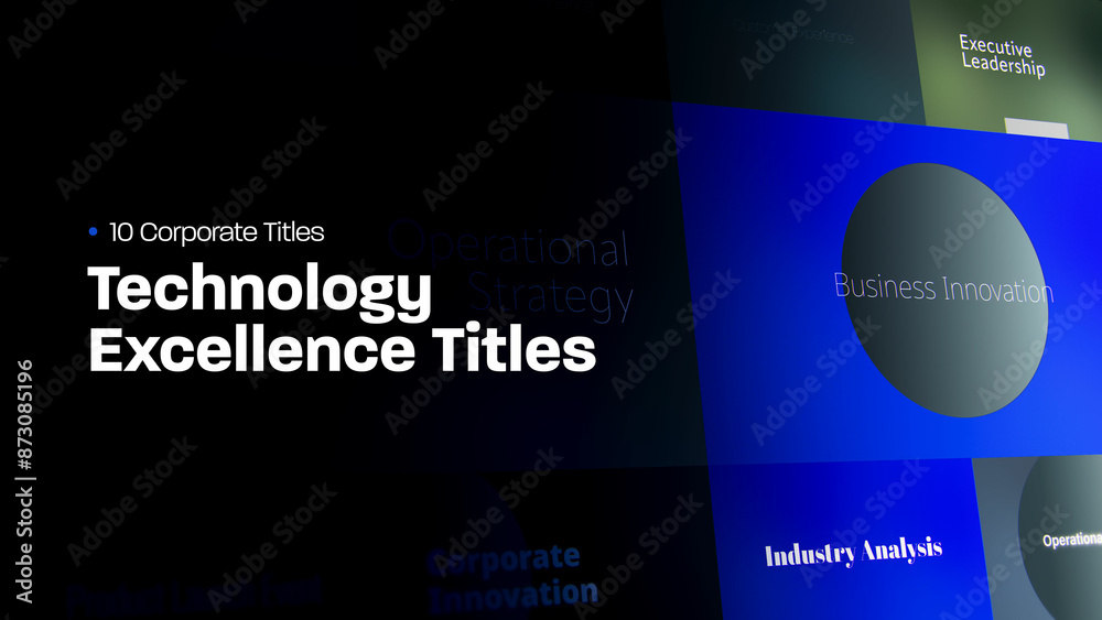 Tech Style Title Technology Excellence Titles | 10 Motion Titles with Control Panels ...