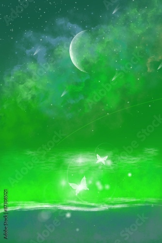 moon and stars