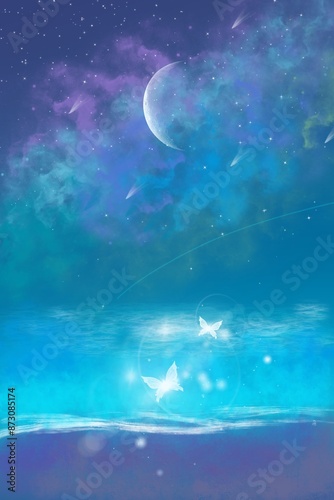 moon and stars