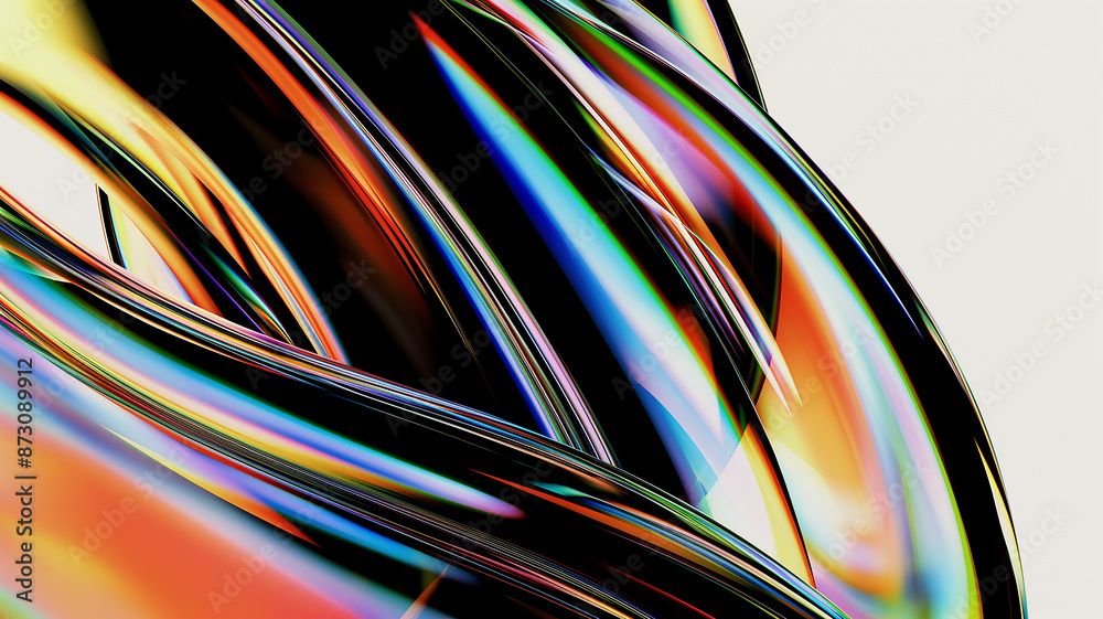 Dynamic fluid color gradient glass on white background. Mobile phone abstract digital design wallpaper. Dynamic fluid color gradient glass on white background. Mobile phone abstract digital design wallpaper.