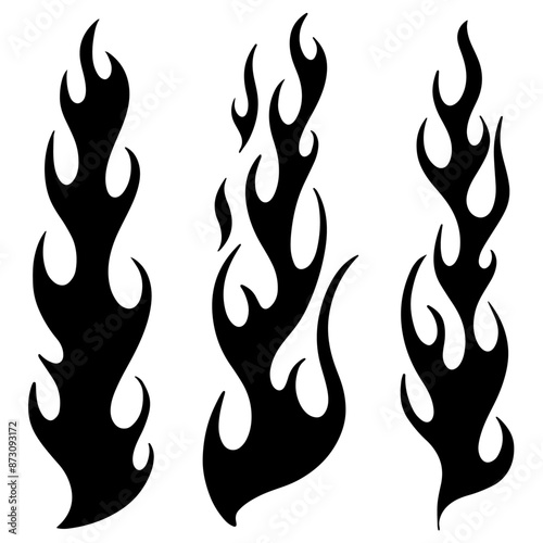 Fire Blast Bundle Vector Shillouette photo