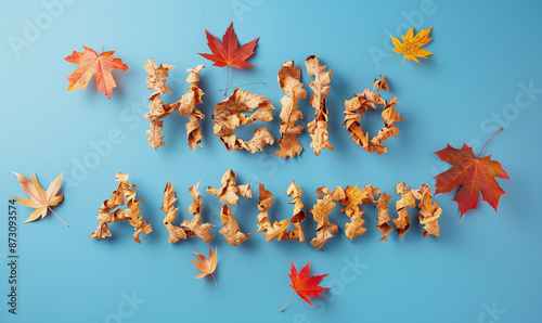 .Inscription from leaves 