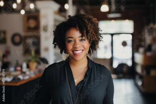 Portrait of a smiling confident female small business owner
