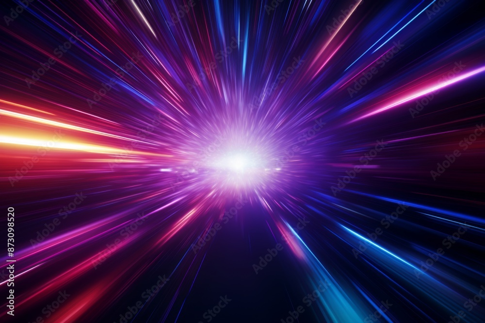 Visualization of a hyperspace space warp speed Visualization of a hyperspace space warp speed