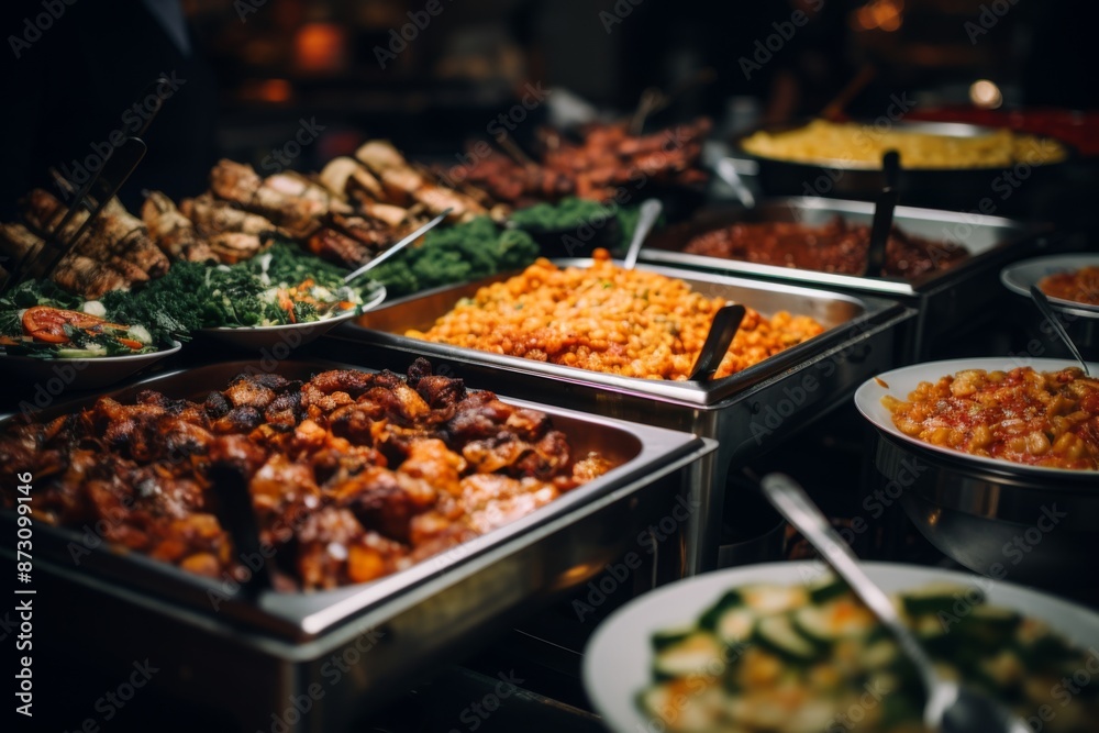 Obraz premium Close up of buffet