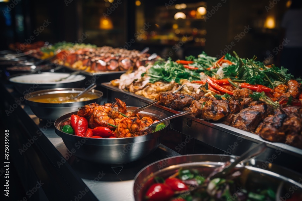 Obraz premium Close up of buffet