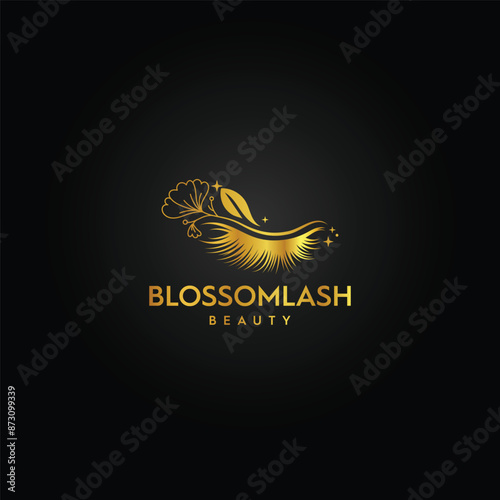 Luxury Lashes with Gold Color