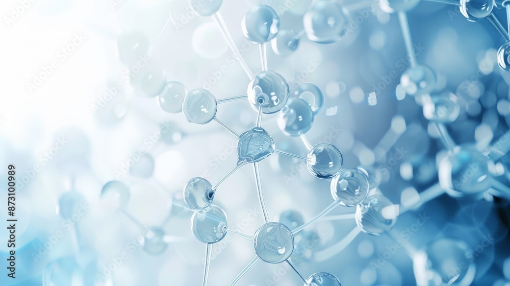 Close-up of molecular structure model with blurred scientific background. Abstract depiction of molecules and scientific research. Science and chemistry concept. Close-up of molecular structure model with blurred scientific background. Abstract depiction of molecules and scientific research. Science and chemistry concept.