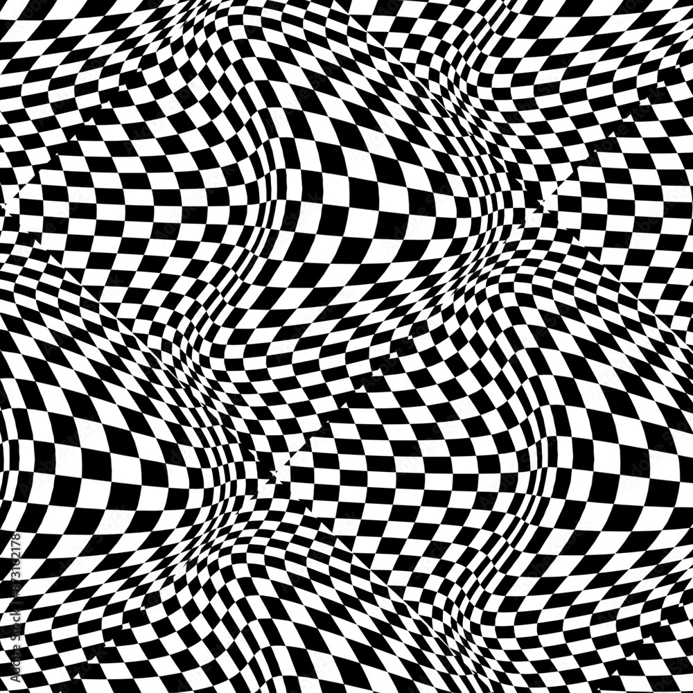 Abstract seamless checkered wave pattern moving background Abstract seamless checkered wave pattern moving background