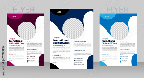 Flyer design for business company.