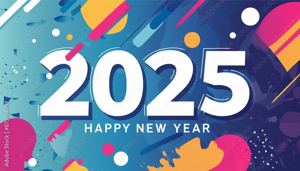 abstrakte Hintergrundbild 2025 happy new year. abstrakte Hintergrundbild 2025 happy new year.