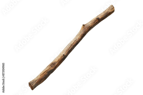 Wooden stick isolated on transparent background