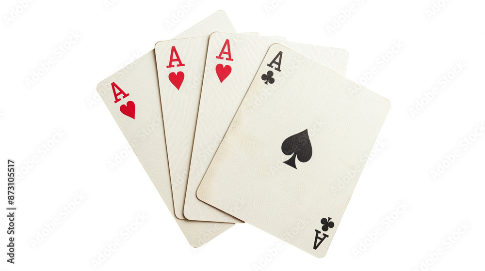 Obraz premium Four aces playing cards