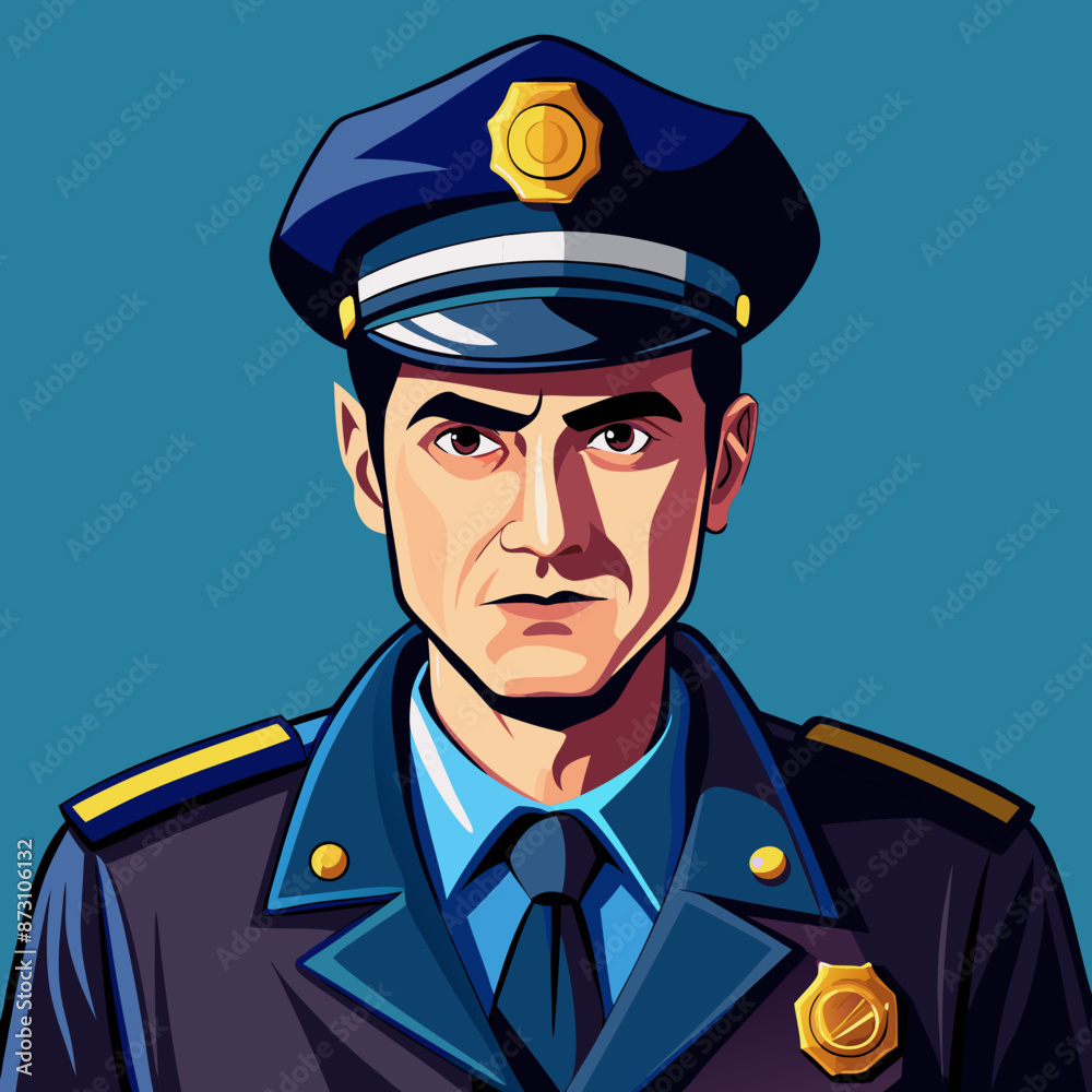vector illustration of policeman vector illustration of policeman