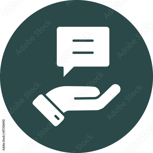Advice Glyph Circle Icon