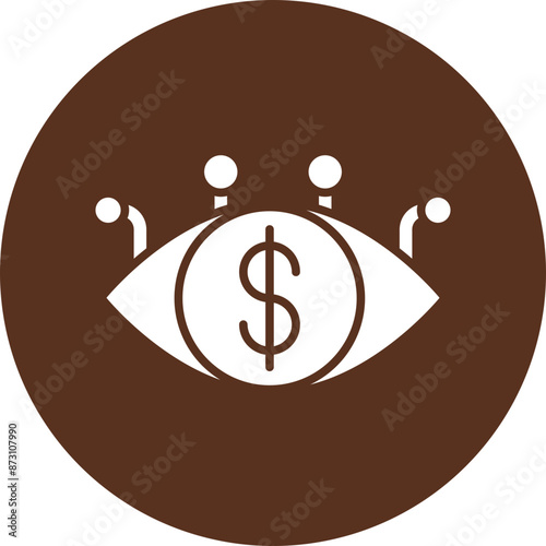 Visionary Glyph Circle Icon