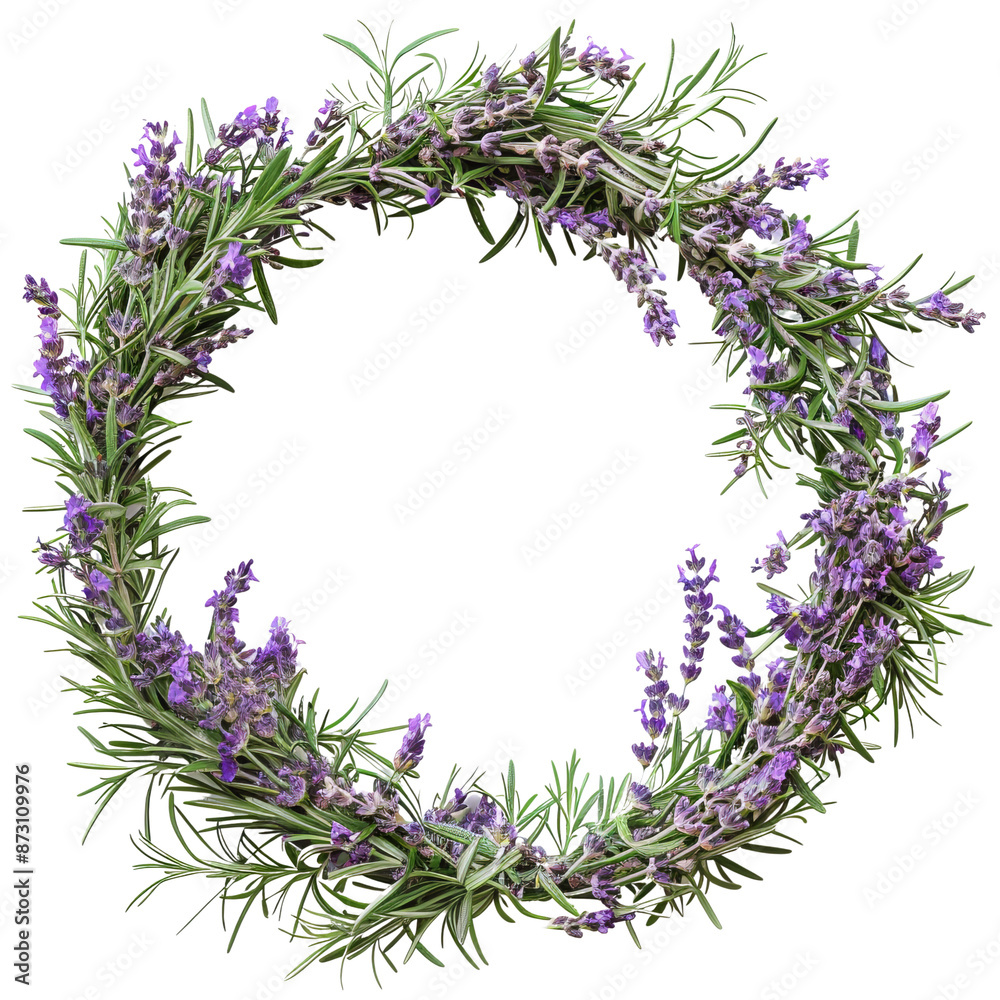 Beautiful lavender wreath made from fresh lavender flowers and green leaves, perfect for home decoration and events. Beautiful lavender wreath made from fresh lavender flowers and green leaves, perfect for home decoration and events.