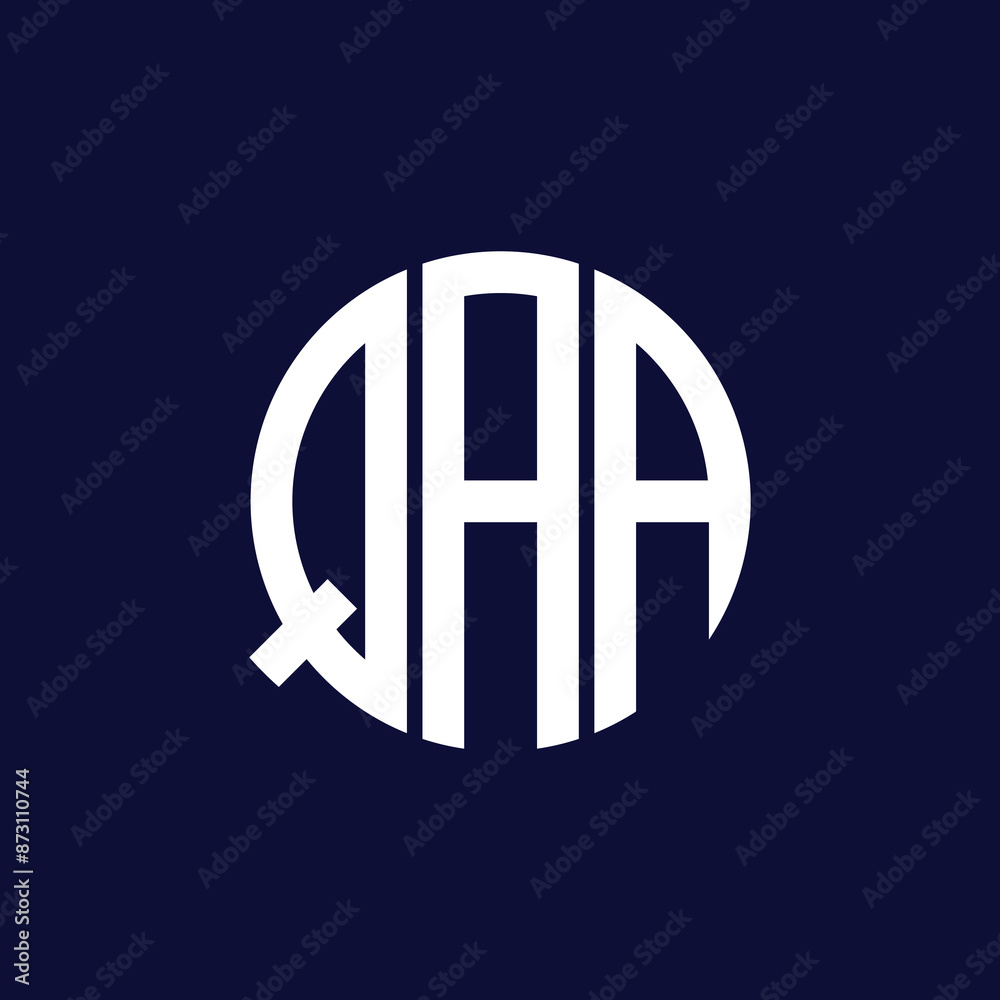 Obraz premium qaa circle logo design