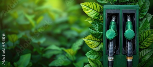 Wallpaper Mural Green Fuel Pump and Lush Foliage Torontodigital.ca