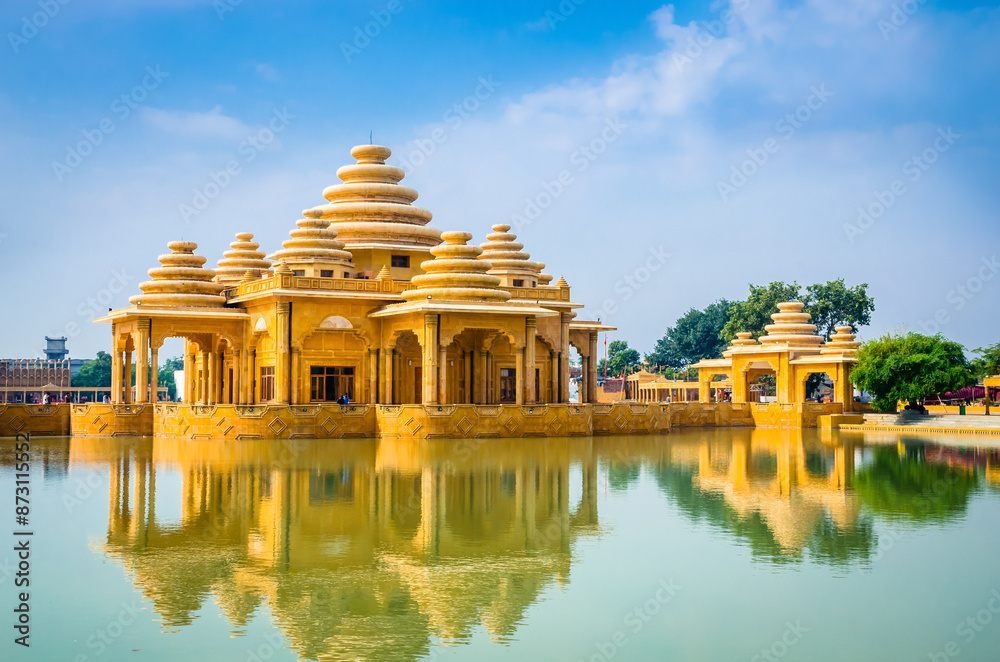 Temple complex Bhagwan Valmiki Tirath Sthal or Bhagwan Valmiki Mandir near Amritsar, Punjab, India