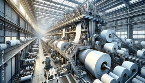 Industrial Paper Mill Interior photo