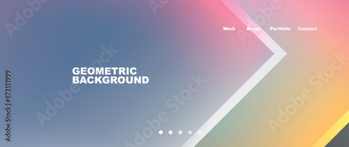 Glassmorphism geometric abstract background. Vector Illustration For Wallpaper, Banner, Background, Card, Book Illustration, landing page