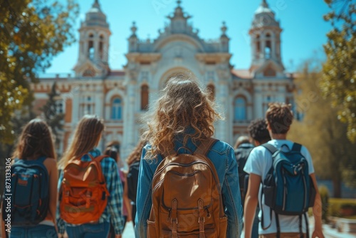Wallpaper Mural Educational Excitement: Walking to Success Torontodigital.ca