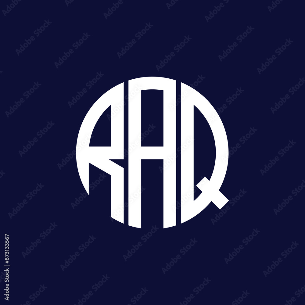 Obraz premium raq circle logo design