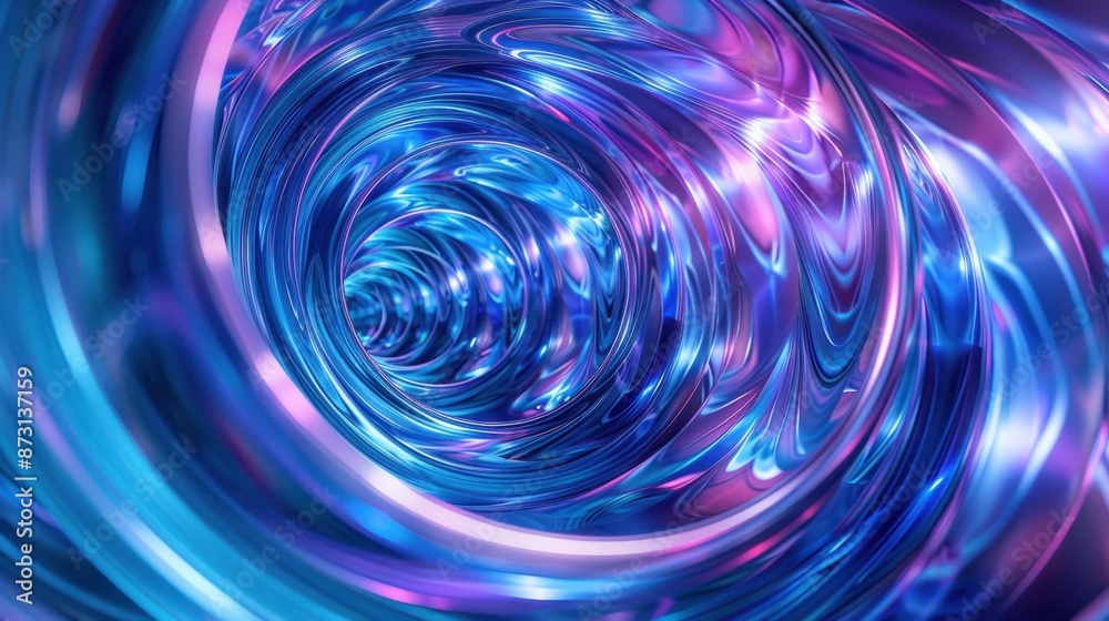 A mesmerizing array of blue and purple rings overlapping in a dynamic 3D composition, creating a sense of depth and movement against a contrasting backdrop. A mesmerizing array of blue and purple rings overlapping in a dynamic 3D composition, creating a sense of depth and movement against a contrasting backdrop.