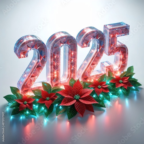 Merry chirstmas and happy new year 2025 photo