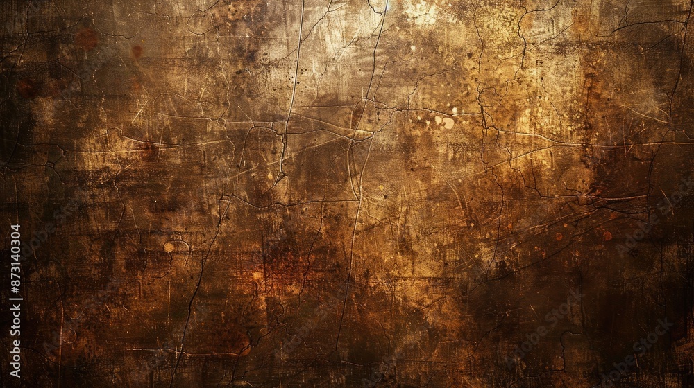 Obraz premium Grunge texture of dark brown canvas