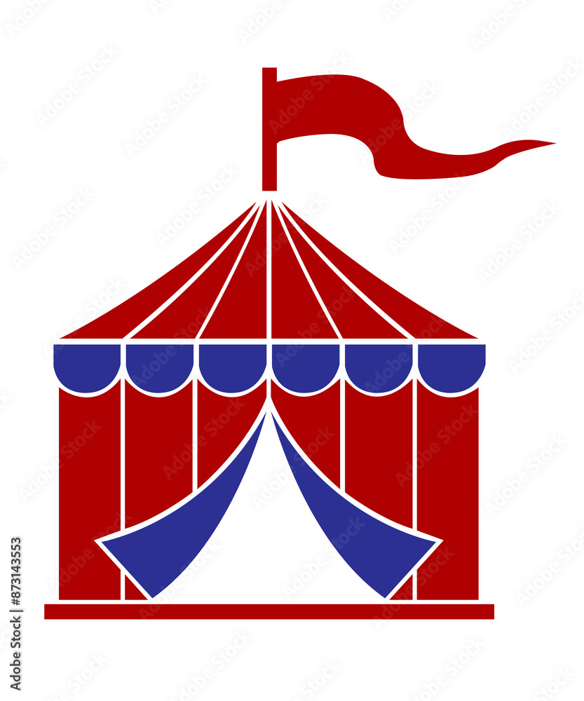 Circus tent clip art design on plain white transparent isolated background for sign, decal, card, shirt, hoodie, sweatshirt, apparel, tag, mug, icon, poster or badge Circus tent clip art design on plain white transparent isolated background for sign, decal, card, shirt, hoodie, sweatshirt, apparel, tag, mug, icon, poster or badge