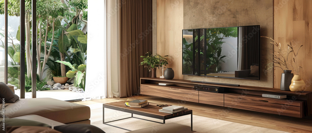 Modern Elegance in the Living Room: Stylish TV Stand and Contemporary Decor Modern Elegance in the Living Room: Stylish TV Stand and Contemporary Decor